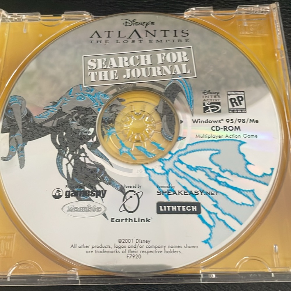 Vintage PC Game - Disney's Atlantis the Lost Empire - Search for the Journal